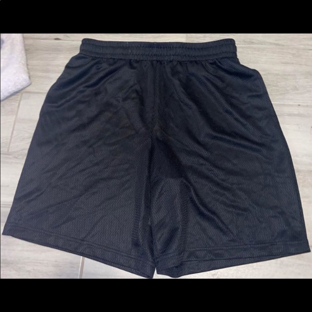 Black basketball shorts